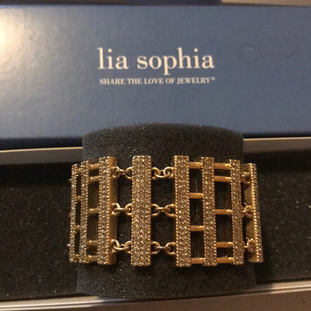 Lia Sophia Gold Chunky Link Bracelet